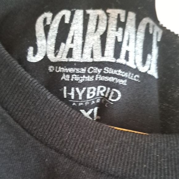 Black Short Sleeve Graphic Tee Scarface - Picture 4 of 6